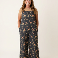 Vintage Floral Overalls