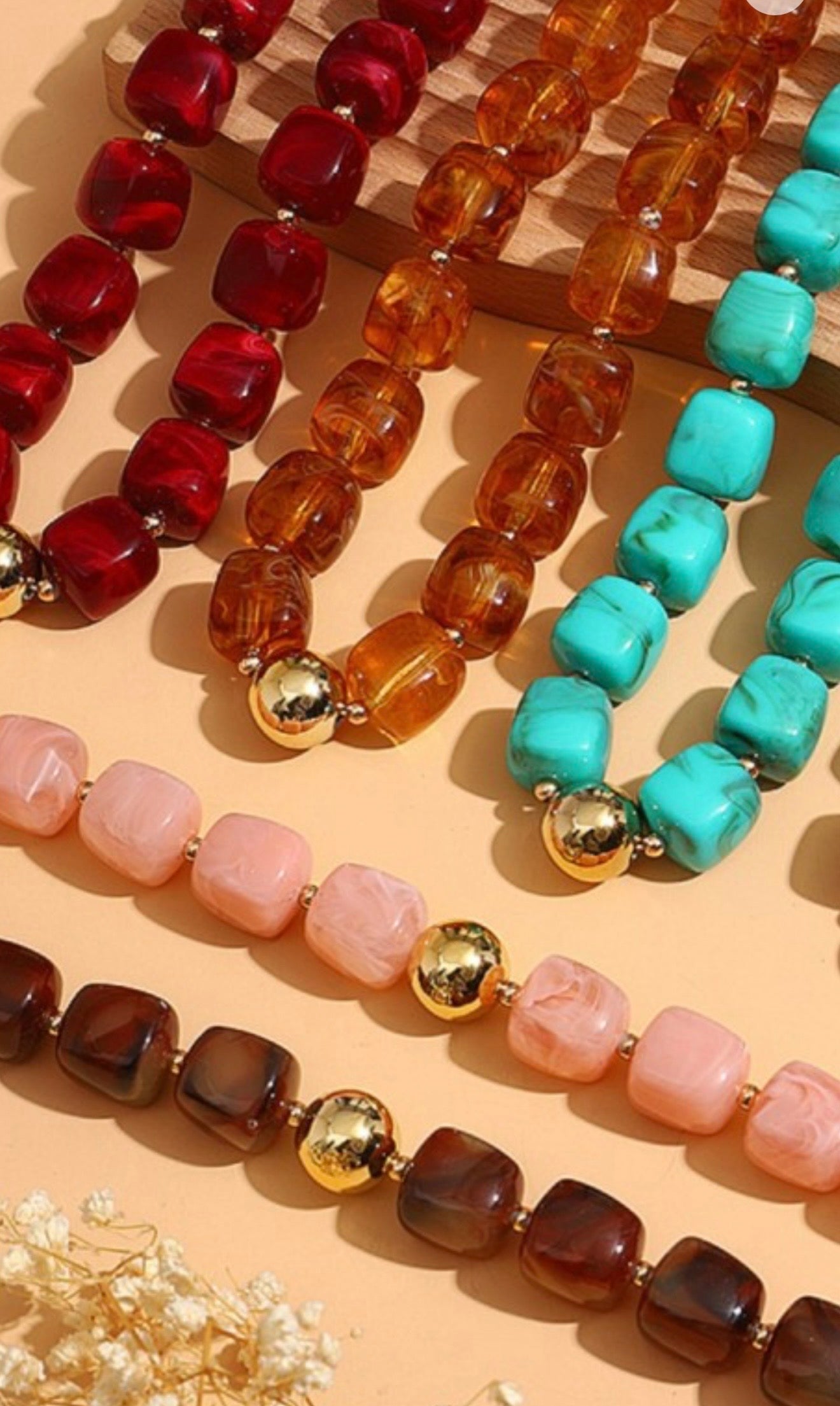 Resin Bead Necklace