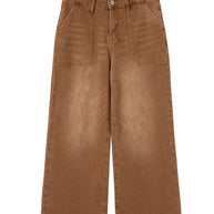 Breen Cropped High Rise Wide Leg Jeans