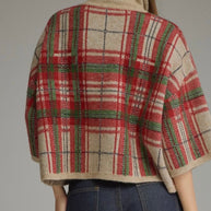 Entro Holiday Plaid Sweater