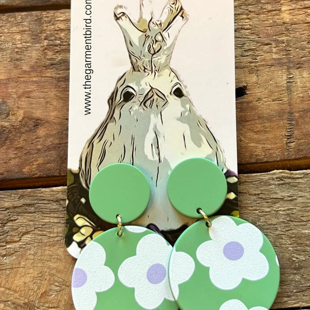 Green Spring Lilac Earrings