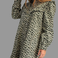 Wild About You Leopard Denim Dress