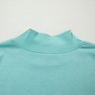 Yellow Solid Color High Neck Cap Sleeve Loose Top