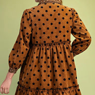 Carmel Polka Dot Charm Dress