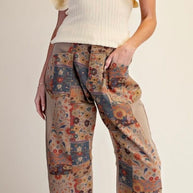 Wildflower Patchwork Pants by Easel