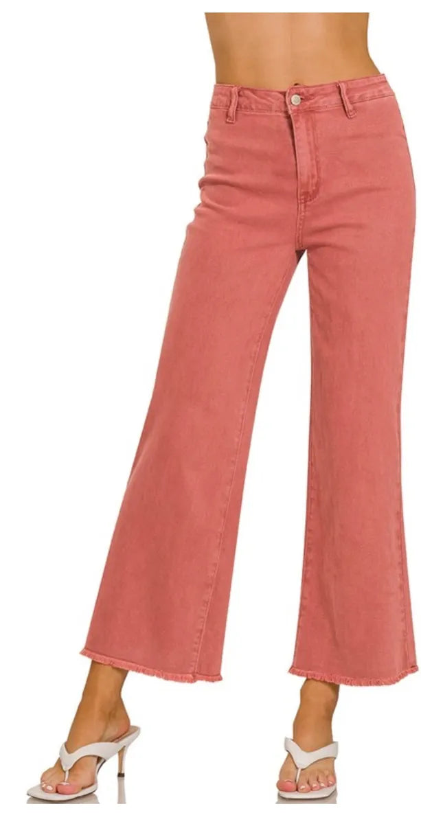 Zenana Straight Wide Leg Jean