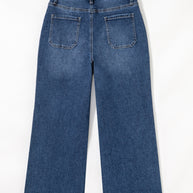 Breen Cropped High Rise Wide Leg Jeans