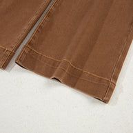 Breen Cropped High Rise Wide Leg Jeans