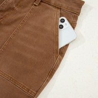 Breen Cropped High Rise Wide Leg Jeans