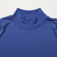Yellow Solid Color High Neck Cap Sleeve Loose Top