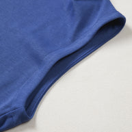 Yellow Solid Color High Neck Cap Sleeve Loose Top