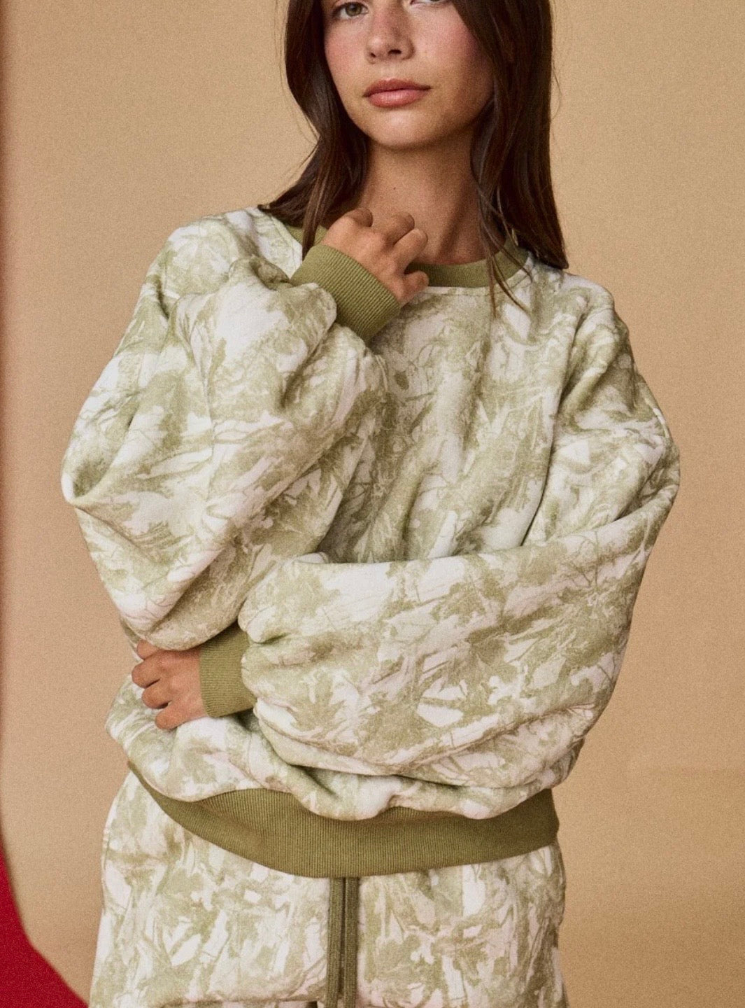 Camo Cutie Crewneck Short Set