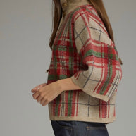 Entro Holiday Plaid Sweater