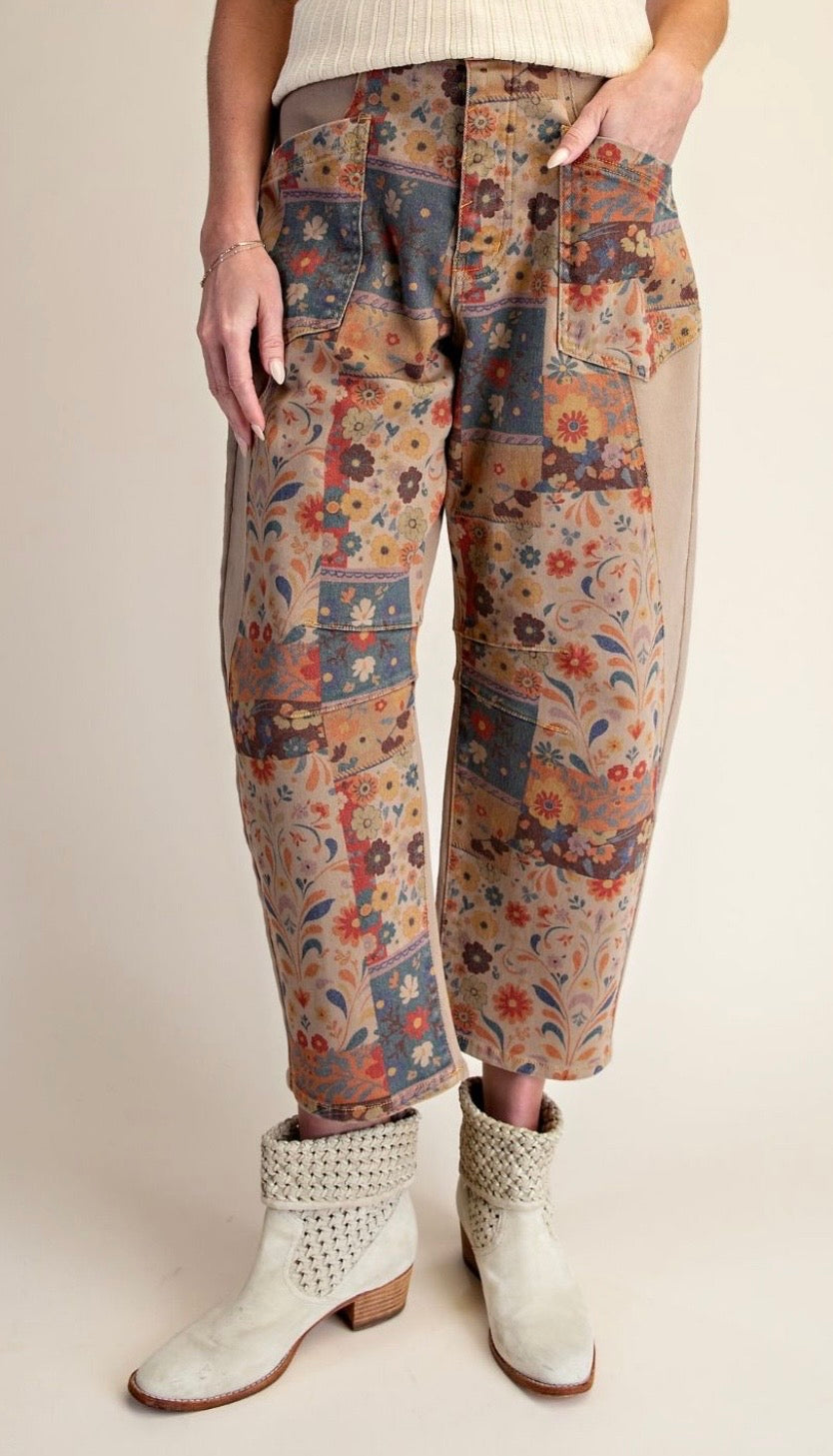Wildflower Patchwork Pants by Easel