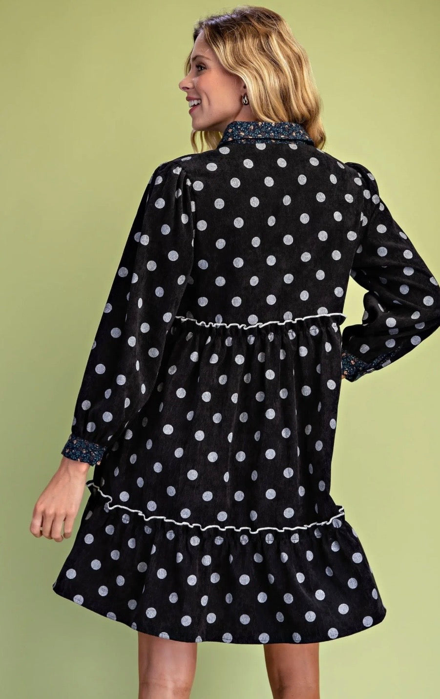 Midnight Dot Charm Dress