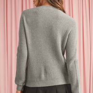 Gray Bow Tie Cardigan