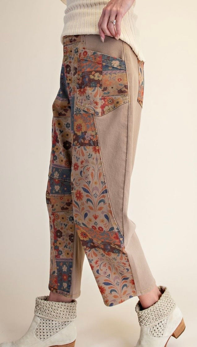 Wildflower Patchwork Pants by Easel