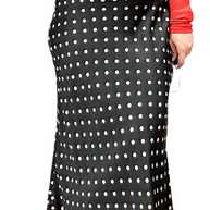 Midnight Polka Dot Midi Skirt