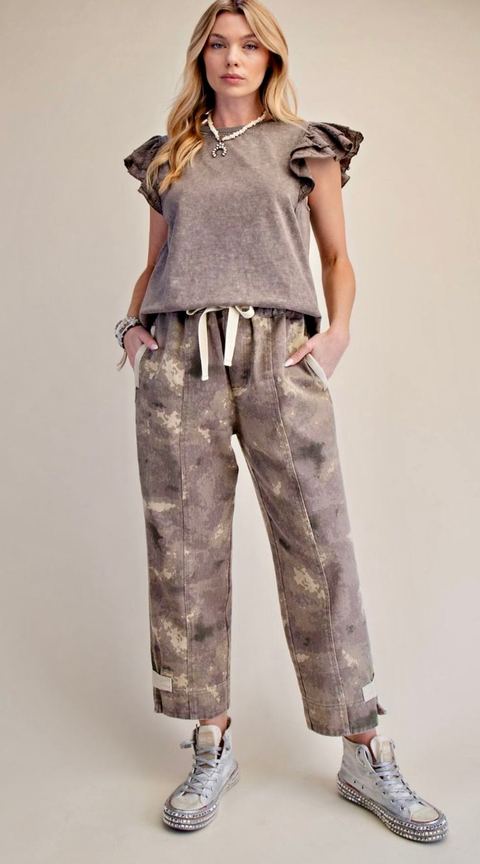 Camo Tie Pants