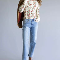 The Ankle Straight Leg Mica Denim
