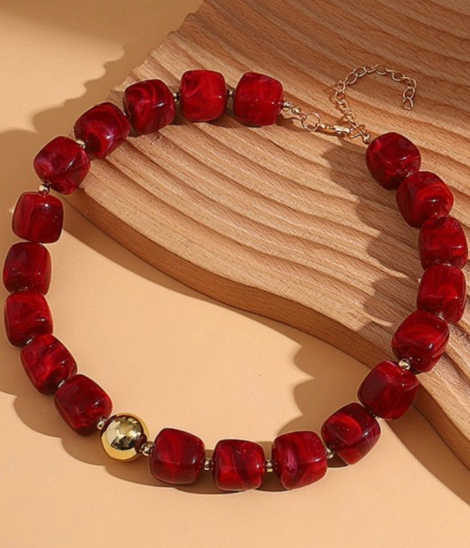 Resin Bead Necklace