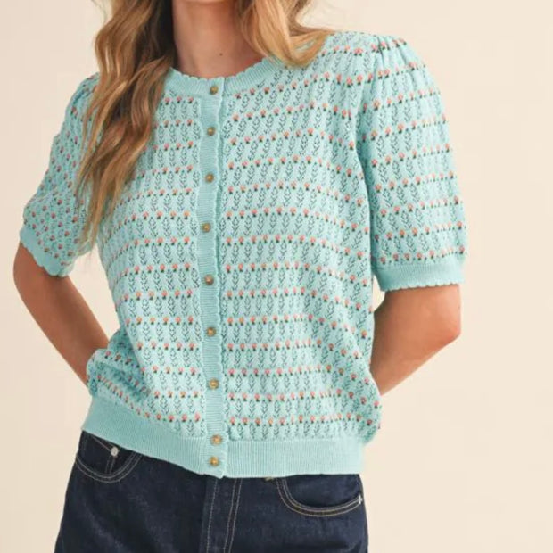 Electric Blue Soft Cardigan