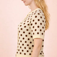 Mocha Dot Darling Cardigan