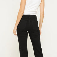 Black Mica Denim Ankle Jeans