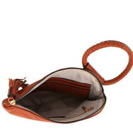 Braided Ring HandlepWristlet Clutch
