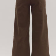 Scalloped Edge Wide Leg Pants