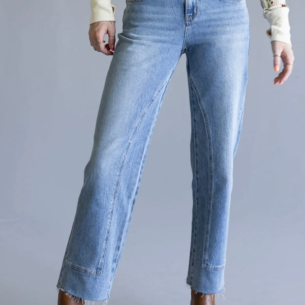 The Ankle Straight Leg Mica Denim