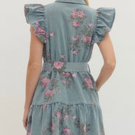 Blossom Breeze Denim Dress
