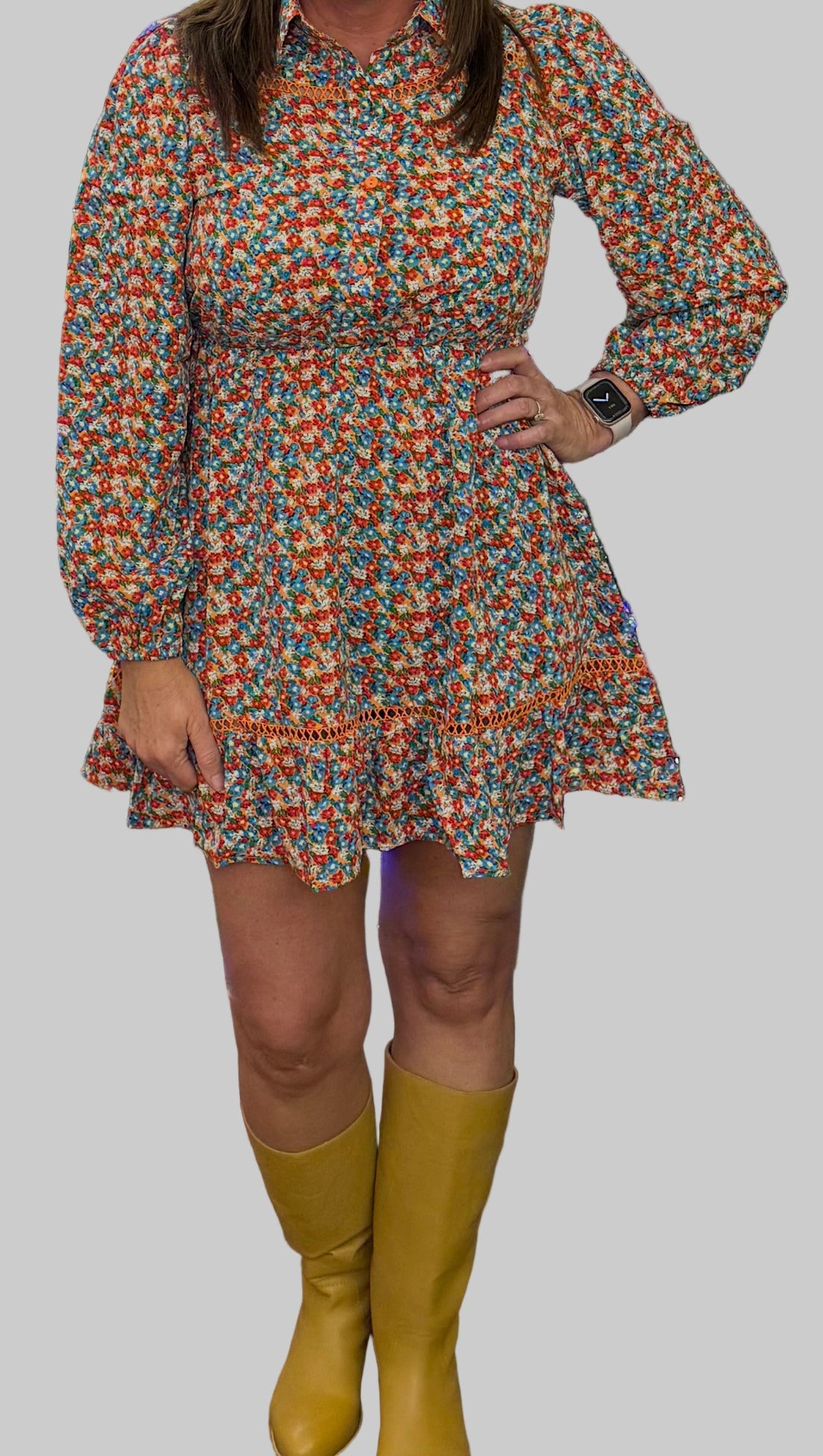 Colorful Floral Mini Dress from Umgee