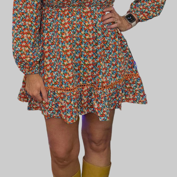 Colorful Floral Mini Dress from Umgee