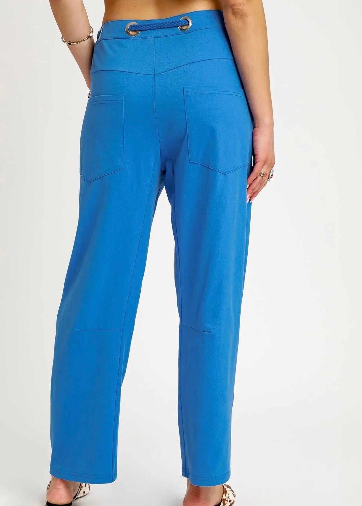 Umgee Relaxed Cargo Drawstring Pants