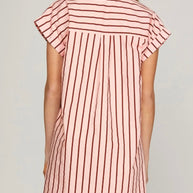 Blush and Bold Striped Dress