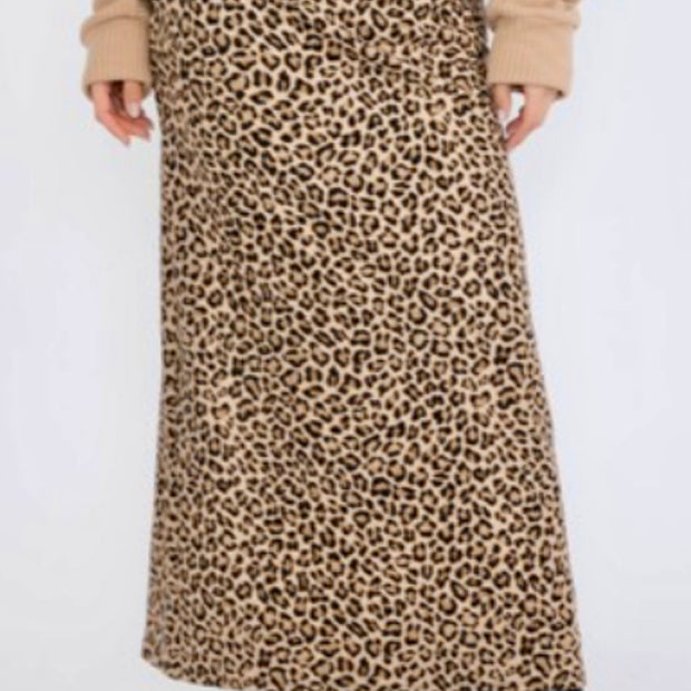 Leopard Maxi Skirt