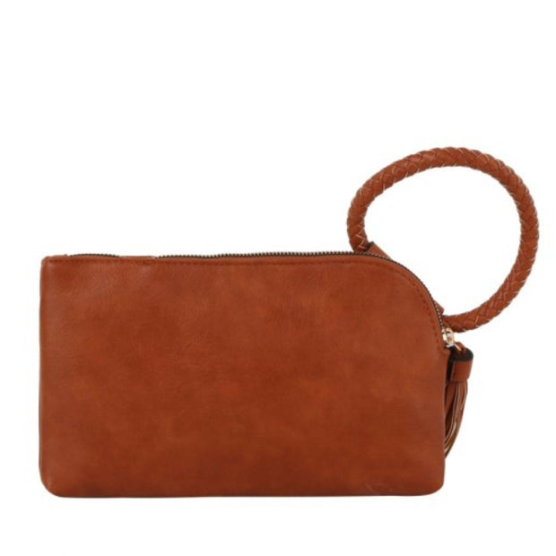 Braided Ring HandlepWristlet Clutch