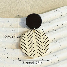 Black and White Boho Earrings