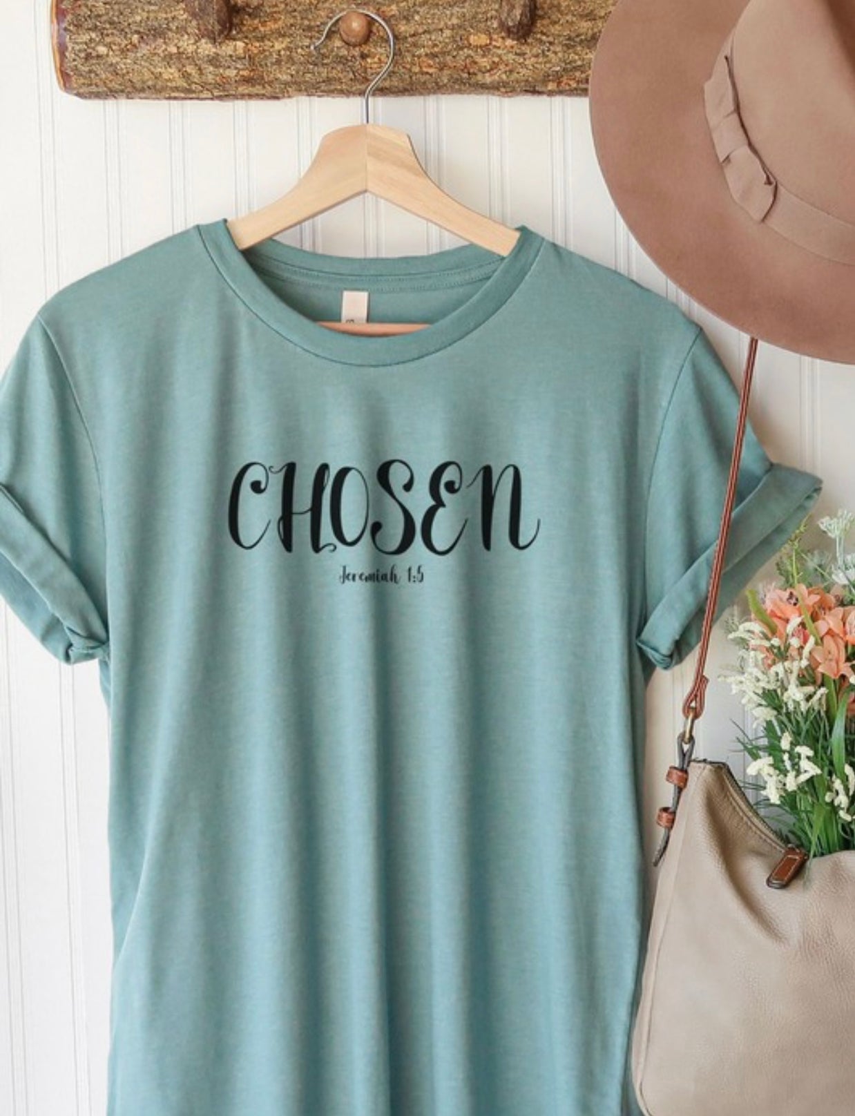 Chosen Cuffed Sleeve Tee