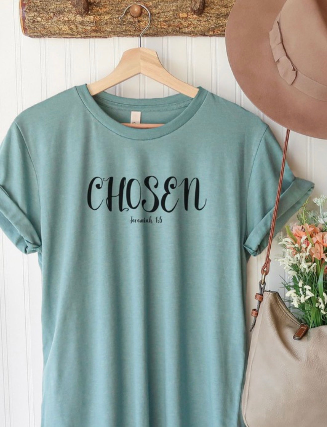 Chosen Cuffed Sleeve Tee