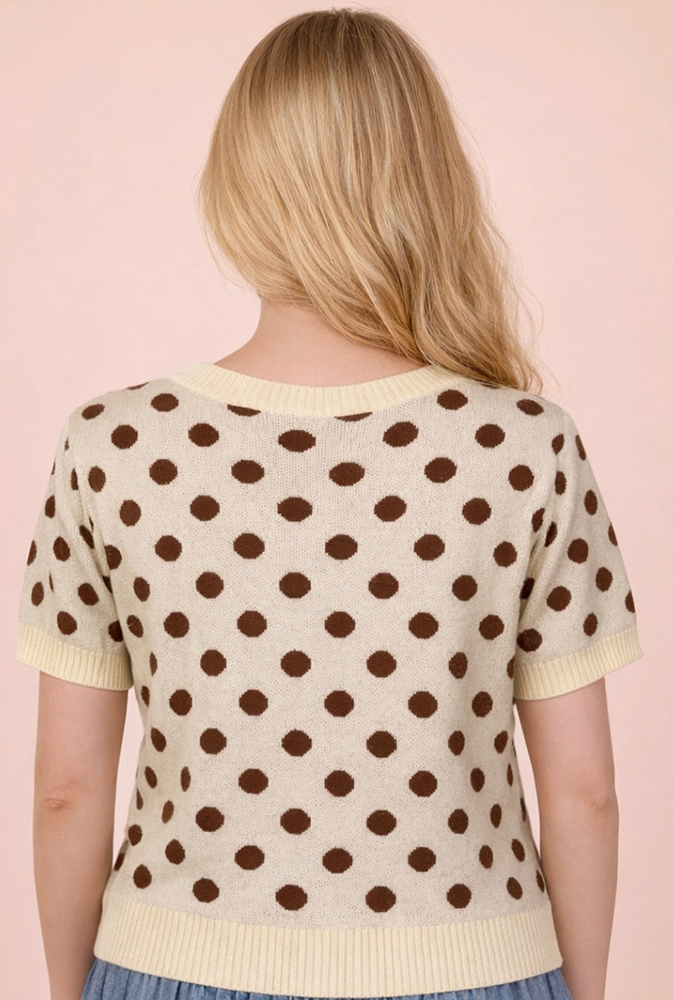 Mocha Dot Darling Cardigan