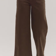 Scalloped Edge Wide Leg Pants