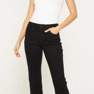Black Mica Denim Ankle Jeans