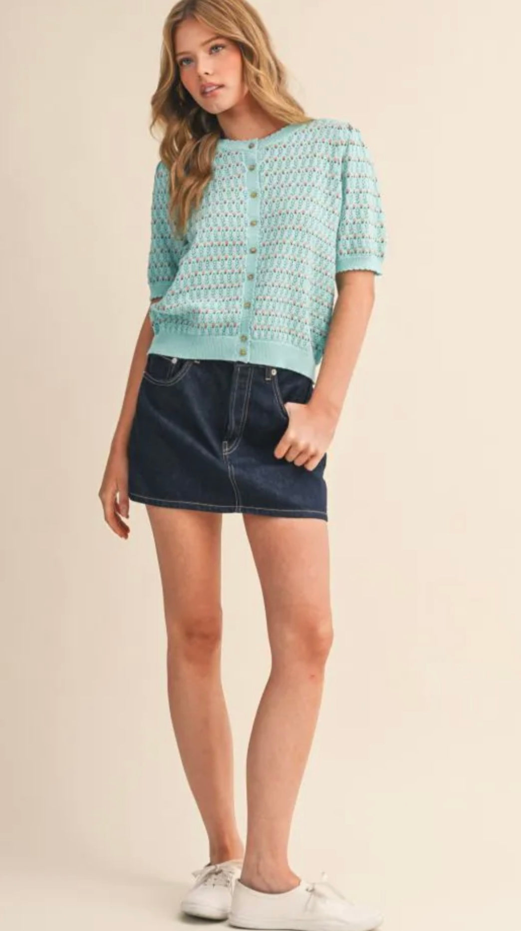 Electric Blue Soft Cardigan