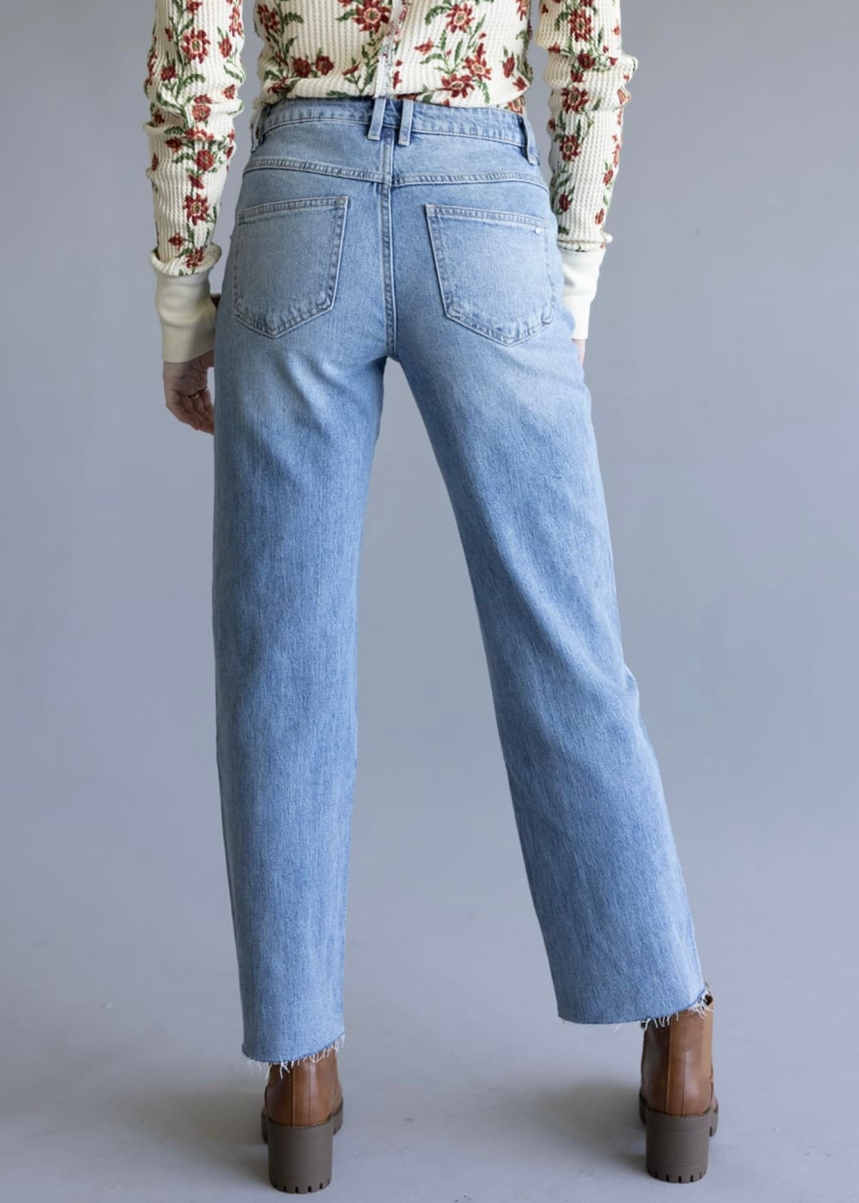 The Ankle Straight Leg Mica Denim