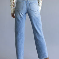 The Ankle Straight Leg Mica Denim