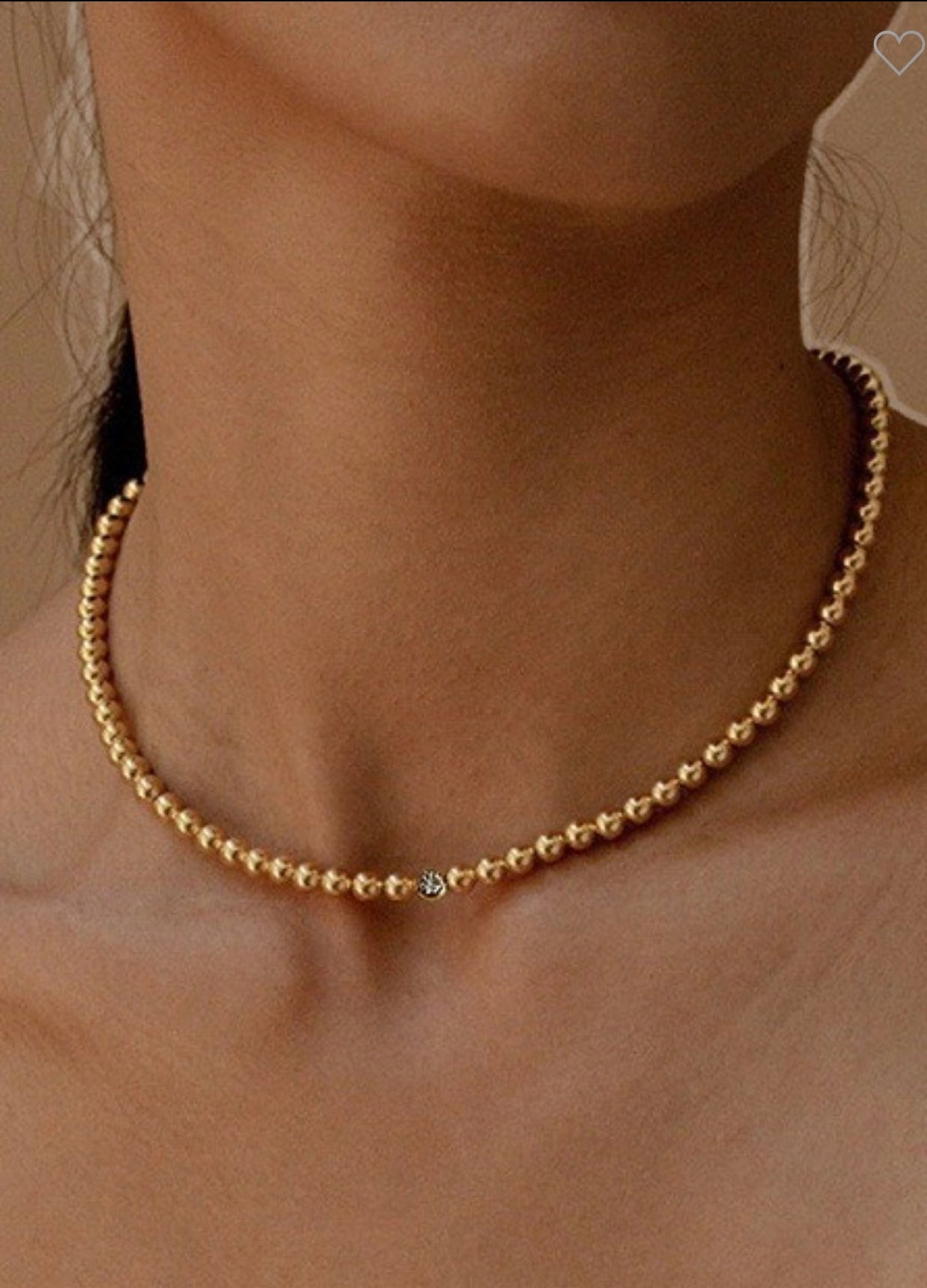 Classic Gold Bead Necklace