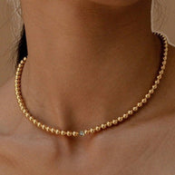 Classic Gold Bead Necklace