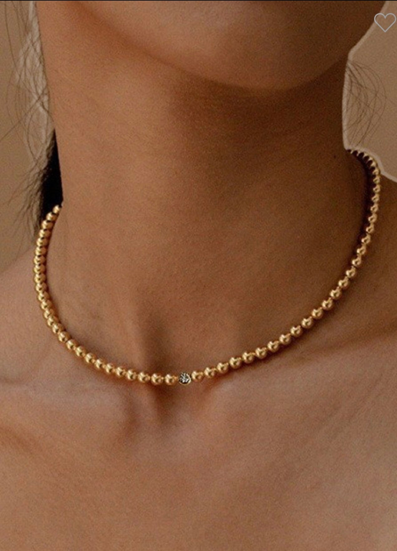 Classic Gold Bead Necklace